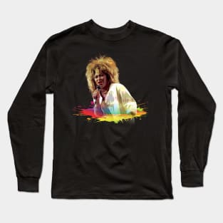 TINA TURNER WITH COLOR SPLASH PAINTING Long Sleeve T-Shirt